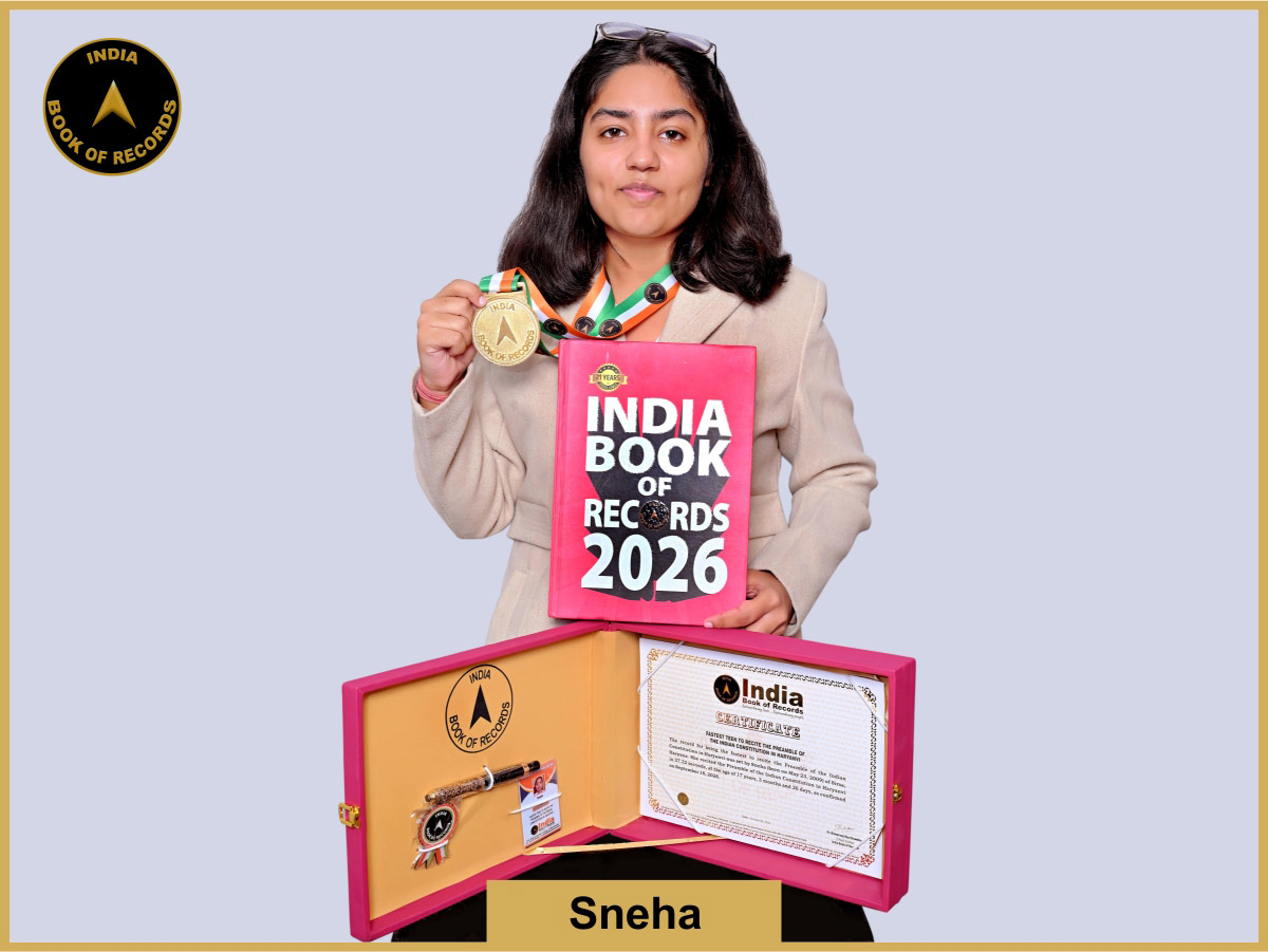 Fastest teen to recite the Preamble of the Indian Constitution in Haryanvi