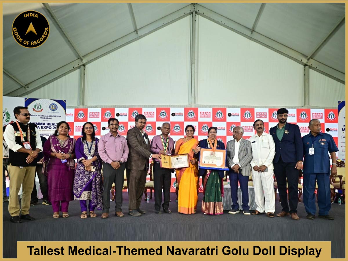 Tallest Medical-Themed Navaratri Golu Doll Display