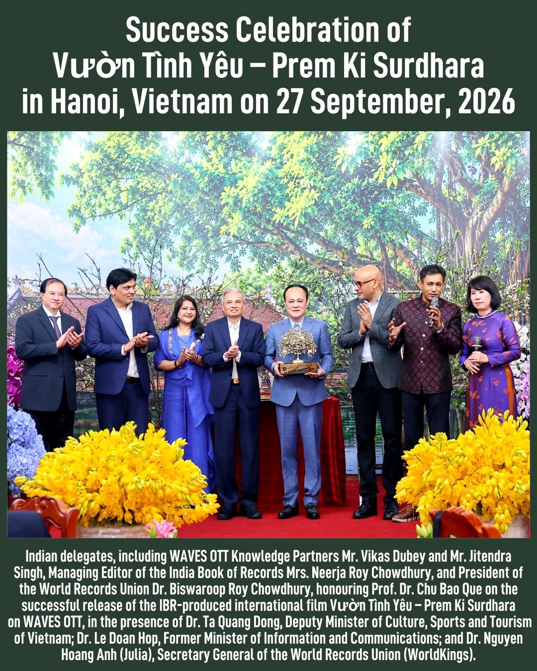 Hanoi Celebrates ‘Vườn Tình Yêu – Prem Ki Surdhara’