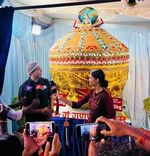 A Massive 4,442 kg Laddu for Ganesh Utsav 2