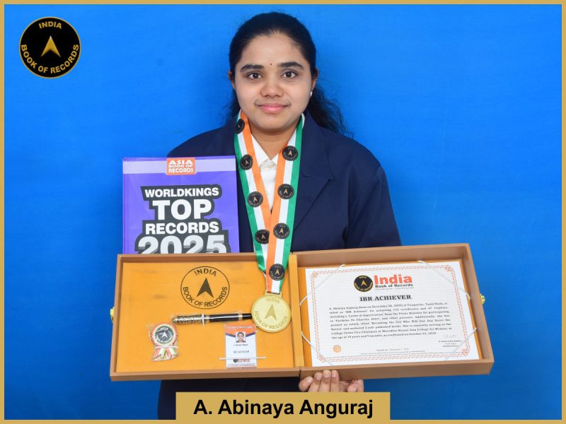 A. Abinaya Anguraj - IBR Achiever
