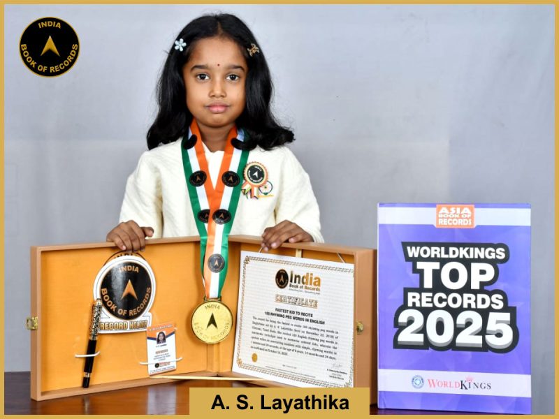 Fastest kid to recite 100 rhyming peg words in English