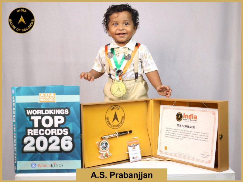 Image of A.S. Prabanjjan with IBR Achiever certificate.