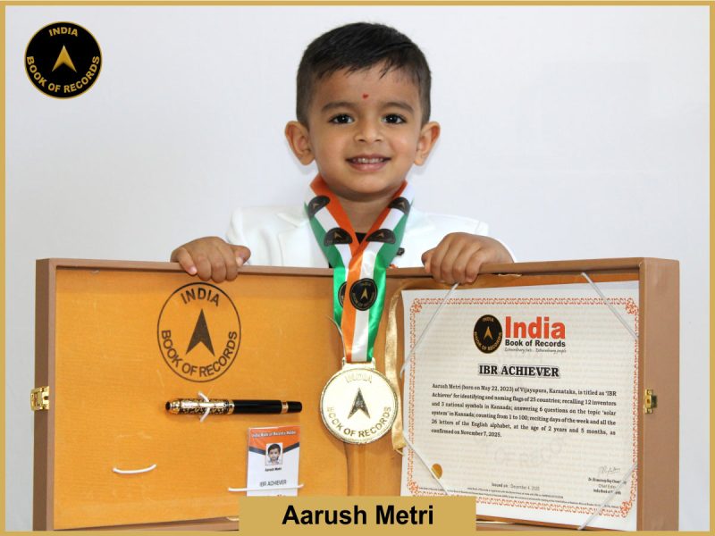Aarush Metri - IBR Achiever