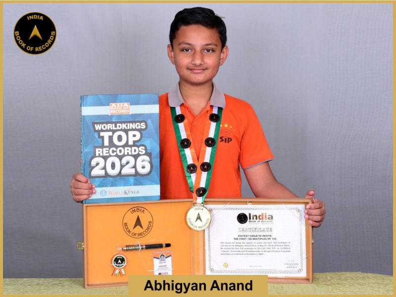 Fastest child to recite the first 100 multiples of 125