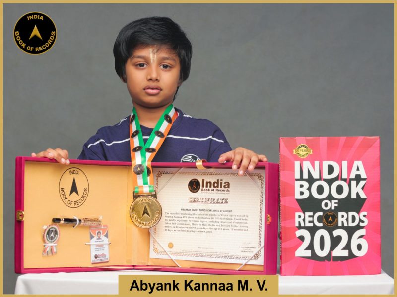 Pic of Abyank kanna M.V, Maximum Civics topics explained by a child.