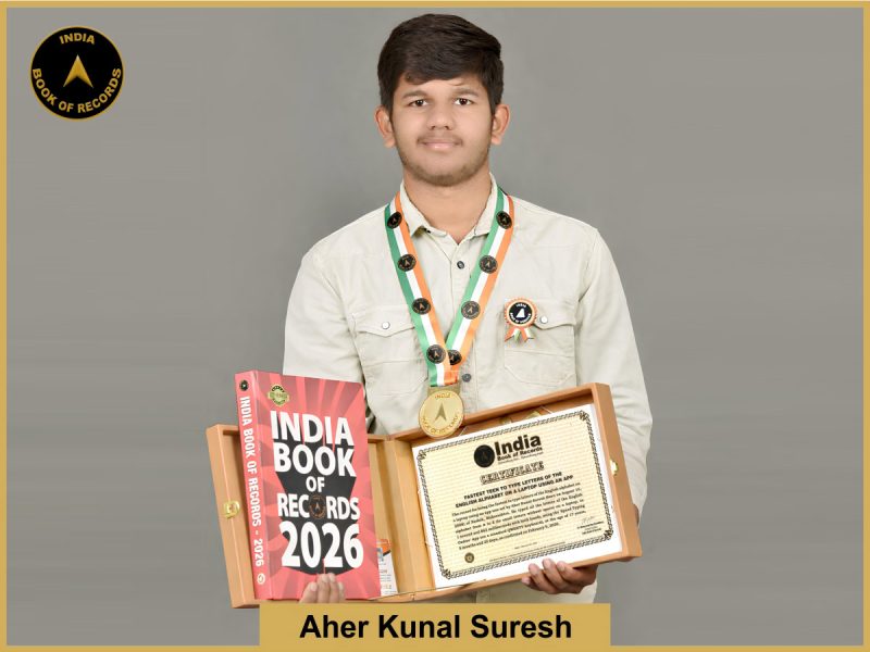 Fastest teen to type letters of the English alphabet on a laptop using an app