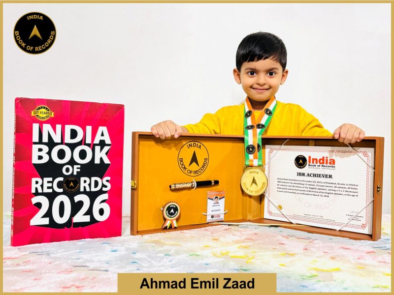 Image of Ahmad Emil Zaad with IBR Achiever certificate.