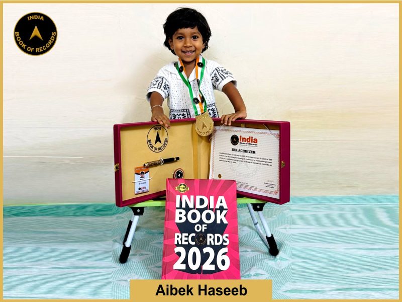 Image of Aibek Haseeb with IBR Achiever Certificate.