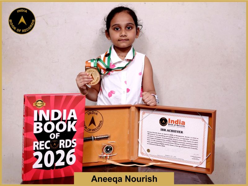 Image of Aneeqa Nourish with IBR Achiever Certificate.