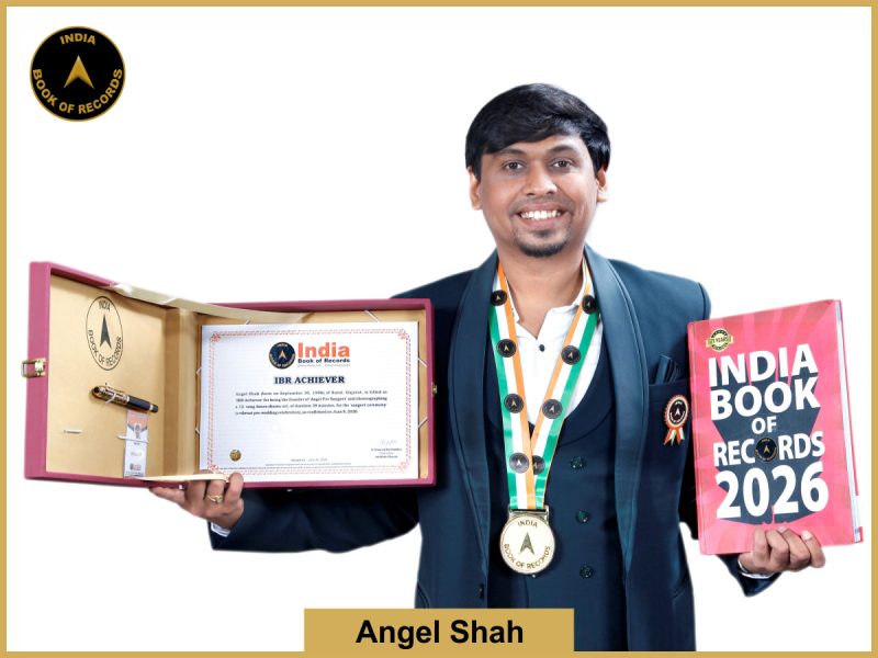 Image of Angel Shah with IBR Achiever Certificate.