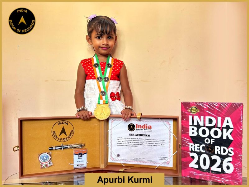 Image of Apurbi Kurmi with IBR Achiever Certificate.