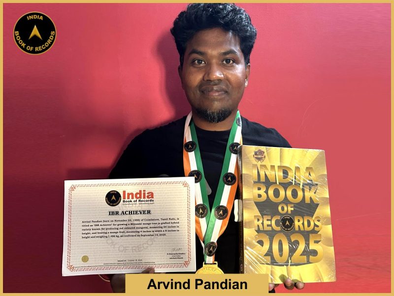 Pic of Arvind Pandian - IBR Achiever with IBR Certificate