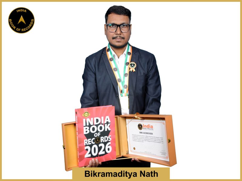 Image of Bikramaditya Nath with IBR Achiever certificate.