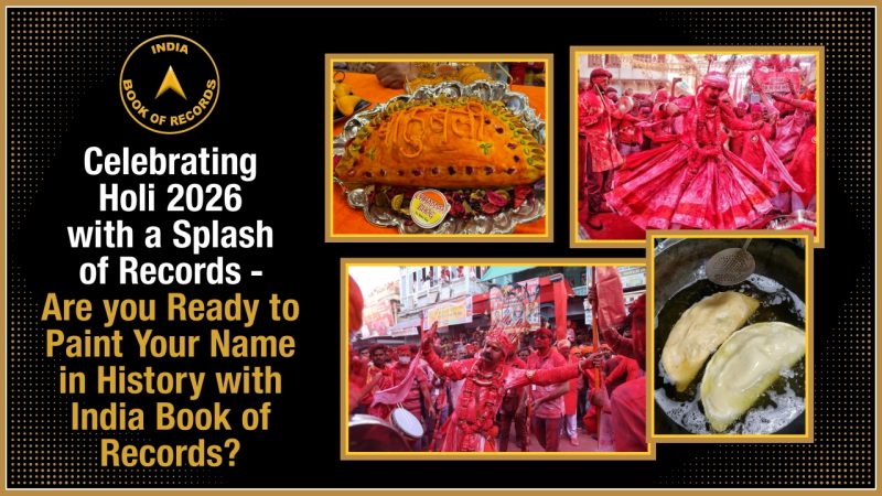 Celebrating Holi 2026 with a Splash of Records - Are you Ready to Paint Your Name in History with India Book of Records?