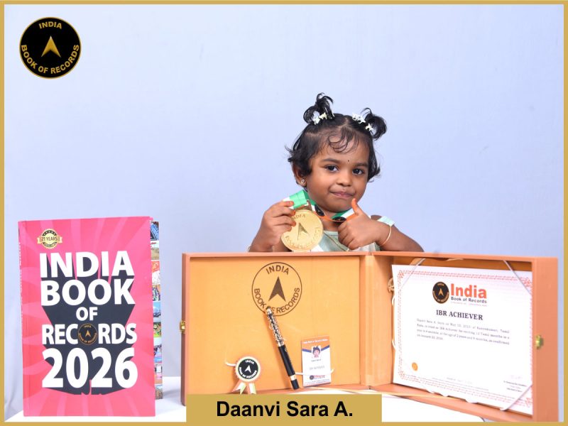 Image of Daanvi Sara A. with IBR Achiever certificate.