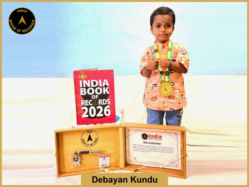 Image of Debayan Kundu with IBR Achiever Certificate.