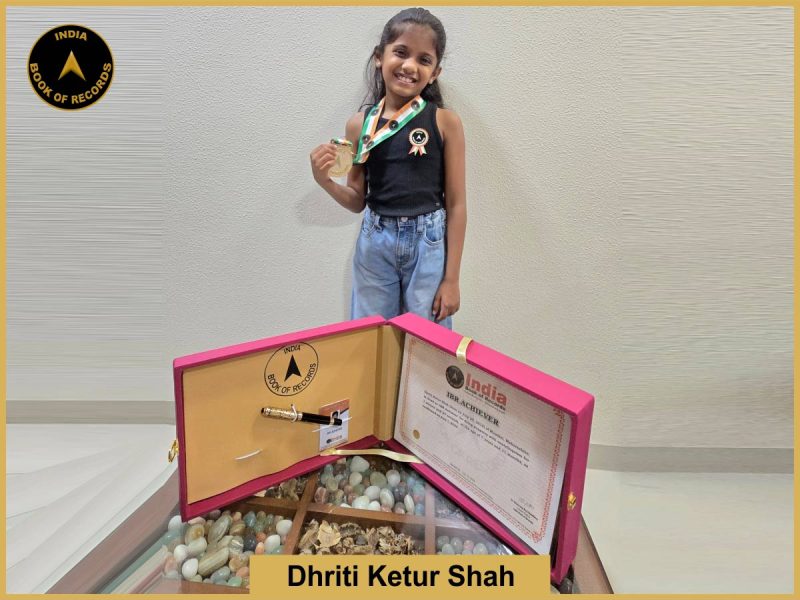 Image of Dhriti Ketur Shah with IBR Achiever certificate.