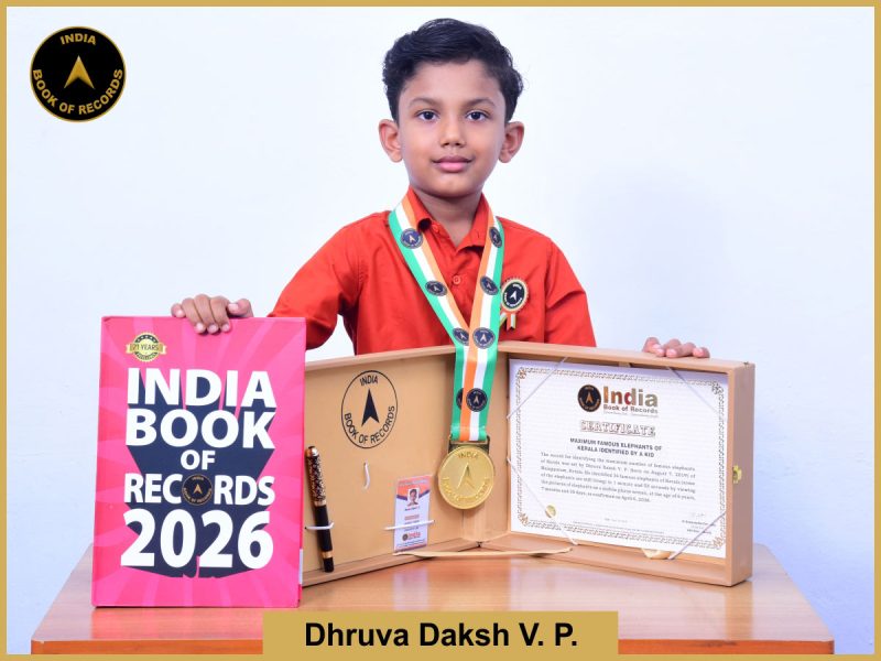 Image of Dhruv Daksh V. P, Maximum famous elephants of Kerala identified by a kid