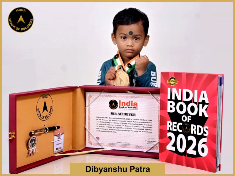 Image of Dibyanshu Patra with IBR Achiever Certificate.