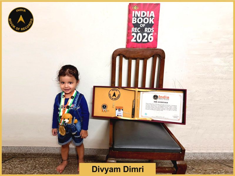 image of Divyam Dimri with IBR Achiever Certificate.