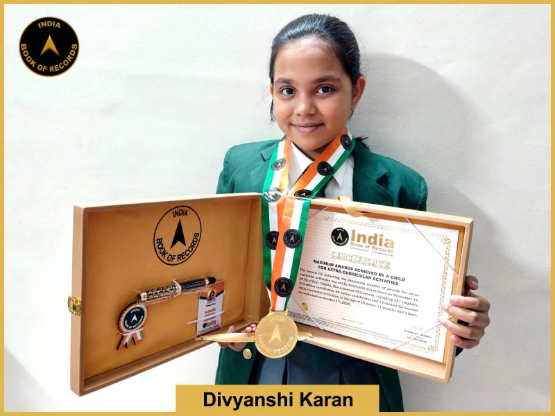 Maximum awards achieved by a child for extra-curricular activities 