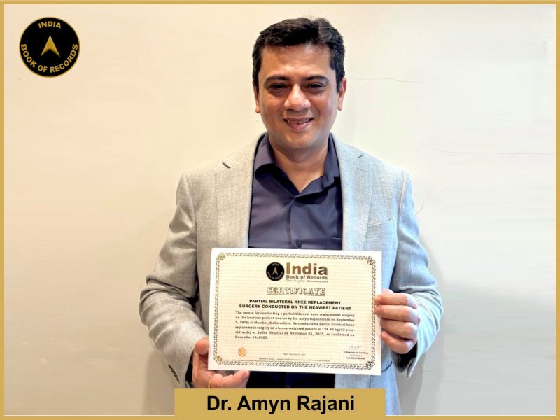 Partial bilateral knee replacement surgery conducted on the heaviest patient