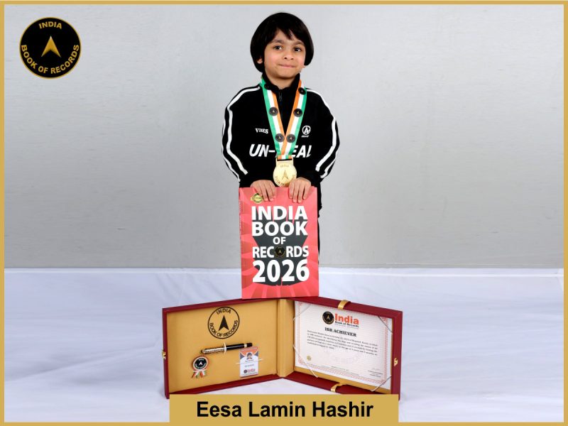 Image of Eesa Lamin Hashir with IBR Achiever Certificate.