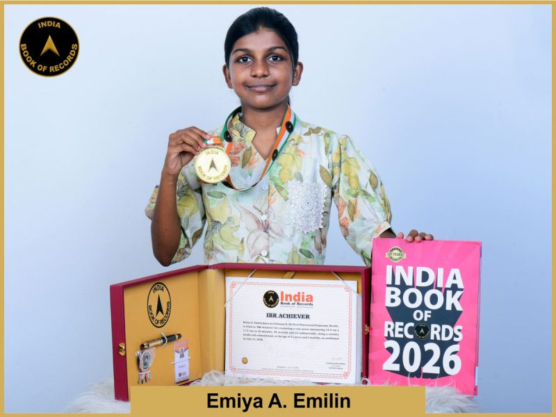 Pic of Emiya A. Emilin with IBR Achiever Certificate.