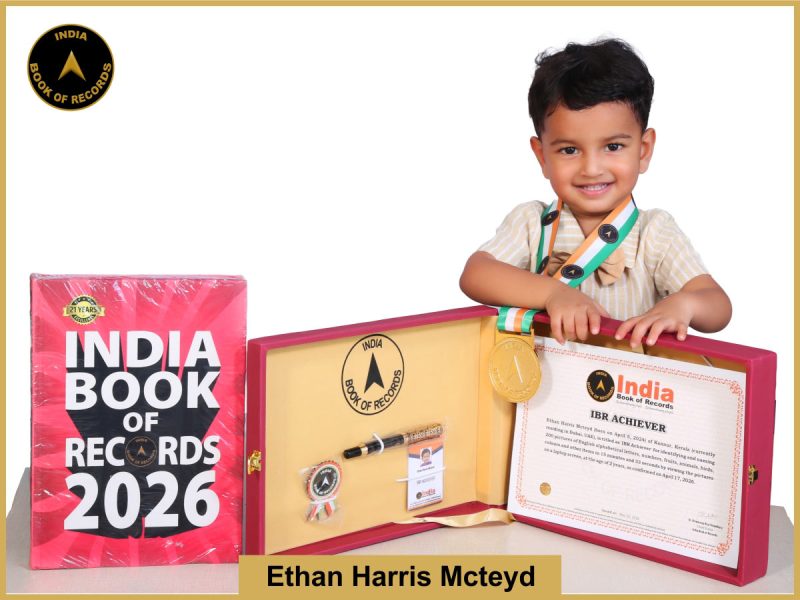 Image of Ethan Harris Mcteyd with IBR Achiever Certificate.