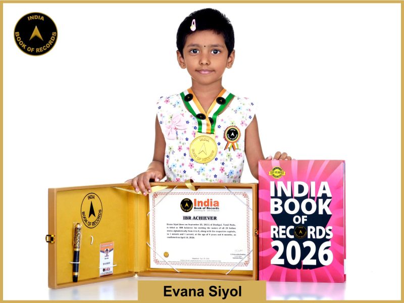 Image of Evana Siyol with IBR Achiever Certificate.