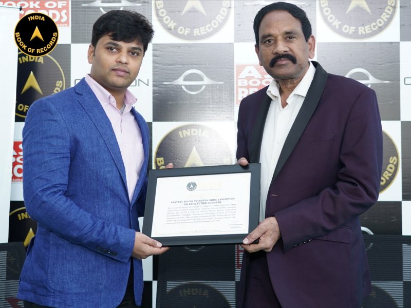 FASTEST SOUTH TO NORTH EXPEDITION ON A SINGLE ELECTRIC TWO-WHEELER