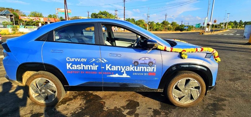 Fastest Drive from Kashmir to Kanyakumari in an EV 2