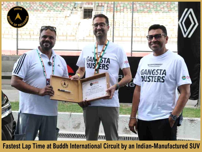 Fastest Lap Time Achieved at Buddh International Circuit with an Indian Manufactured SUV