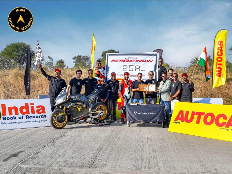 Fastest Speed Achieved by an Indian Motorcycle (EV)