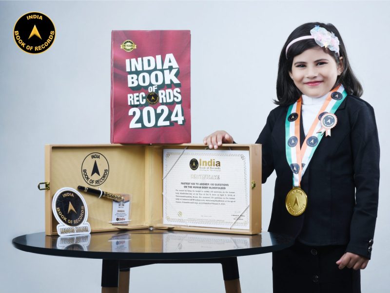Fastest kid to answer 100 questions on the human body blindfolded