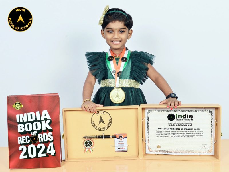 Fastest kid to recall 50 opposite words