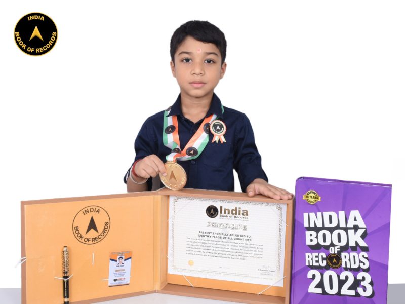 Fastest specially abled kid to identify flags of all countries