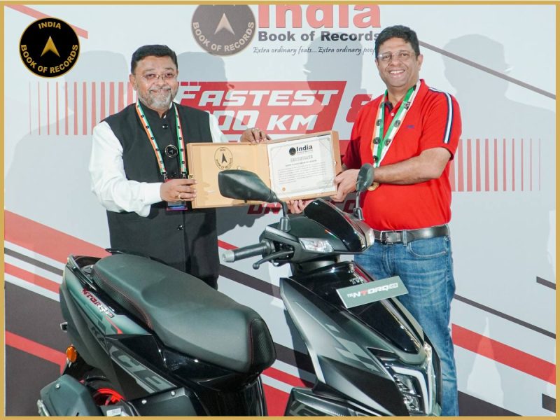 Fastest to Cover 1000 Km on a Scooter