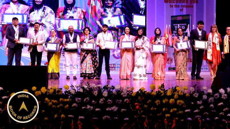 Felicitation of Record holders at 4th world record holders meet