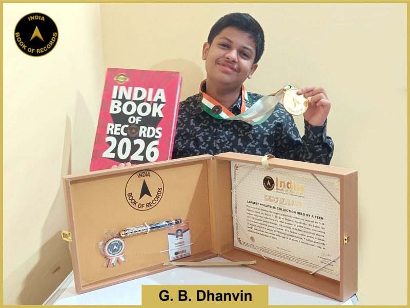 Largest philatelic collection held by a teen