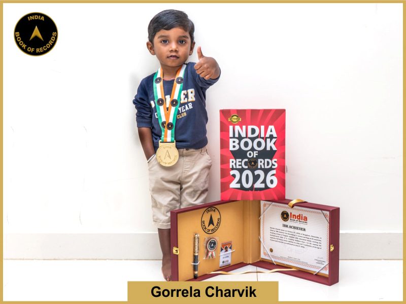 Image of Gorrela Charvik with IBR Achiever certificate.