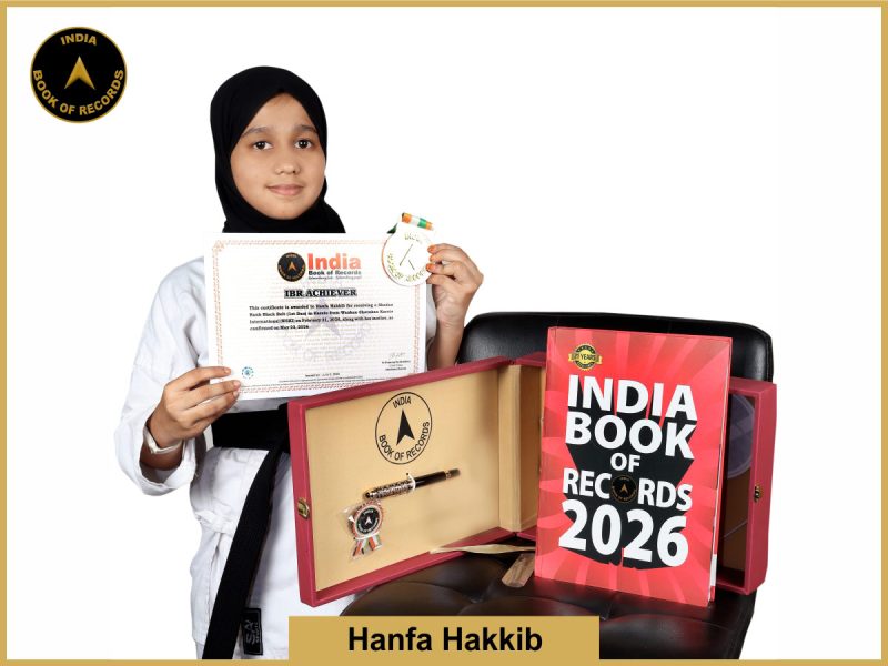Image of Hanfa Hakkib with IBR certificate.