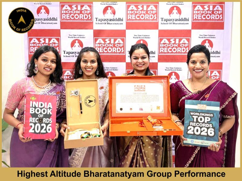 Highest Altitude Bharatanatyam Group Performance