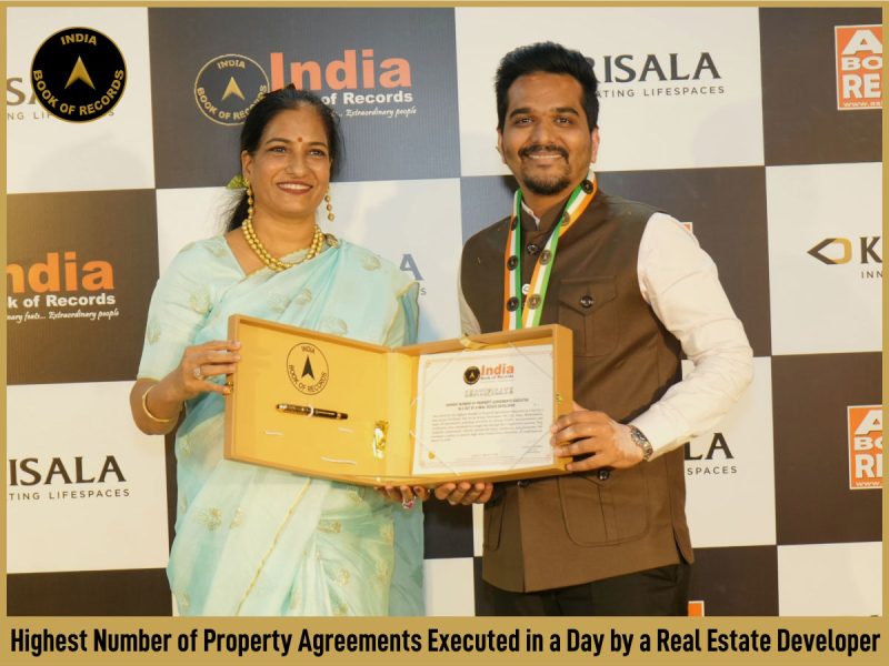 Highest Number of Property Agreements Executed in a Day by a Real Estate Developer