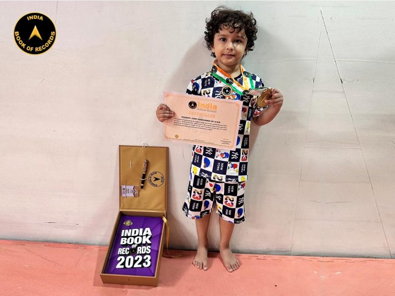Highest jump performed by a kid