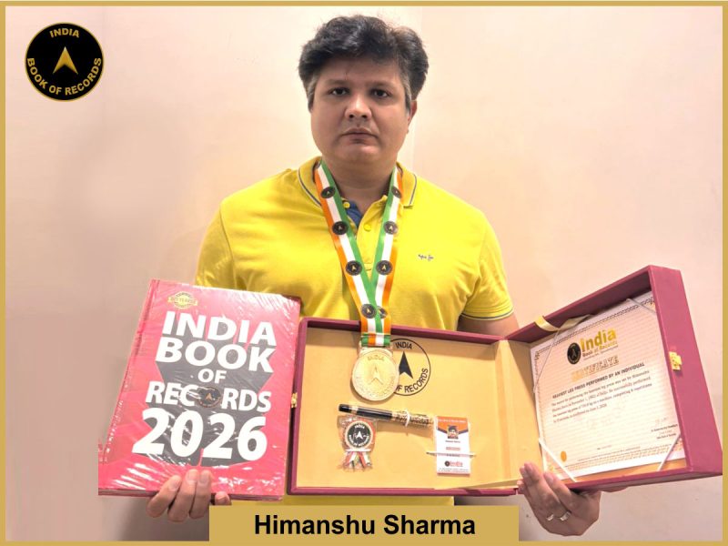 Image of Himanshu Sharma, Heaviest leg press performed by an individual.