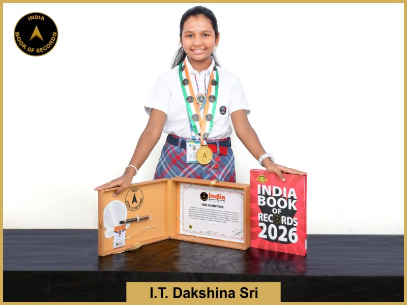 Image of I.T. Dakshina Sri with IBR Achiever certificate.