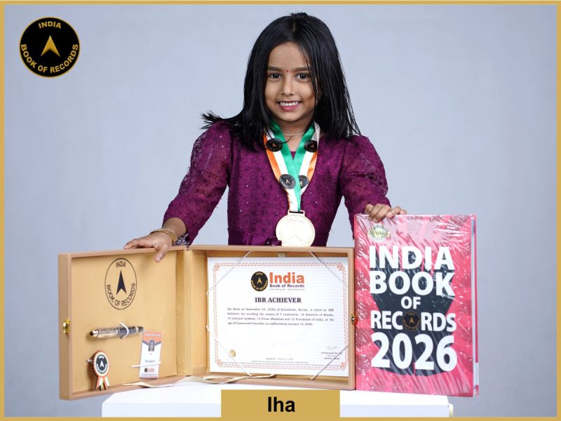 Pic of Iha with IBR Achiever certificate.