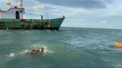 Ishank Singh – Youngest to Swim Across the Palk Strait 2